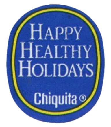 sticker-Chiquita Happy Healthy Holidays